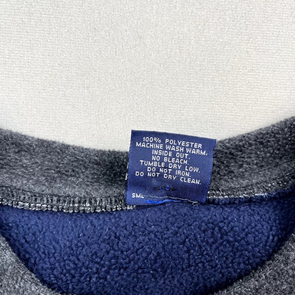 Vintage Lake Tahoe Sweatshirt Fleece Mens Medium Gray Reno Nature V-Neck USA 90s - Picture 6 of 10